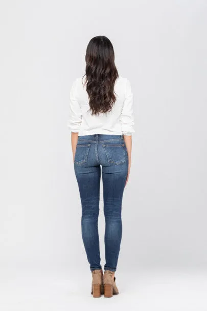 24W ONLY Judy Blue Mid Wash Skinny Jeans