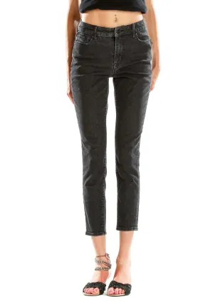 Black Cropped Skinny Jeans