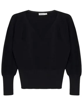 Black Montana V Neck Pullover