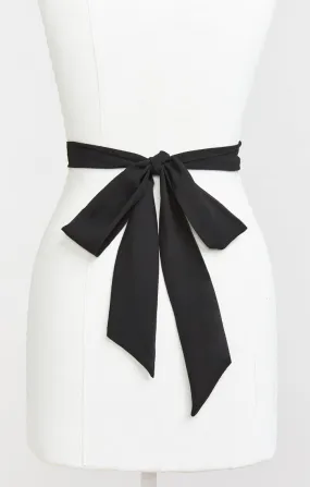 Bridesmaid Sash ~ Black Chiffon