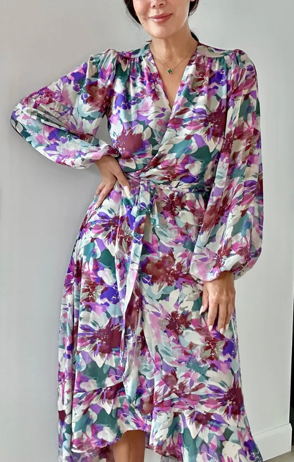 Cassandra Long Sleeve Wrap Dress