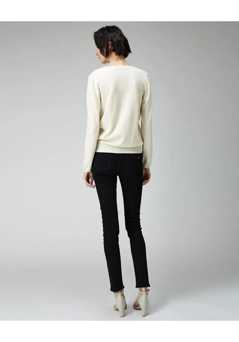 Cotton V-Neck Knit