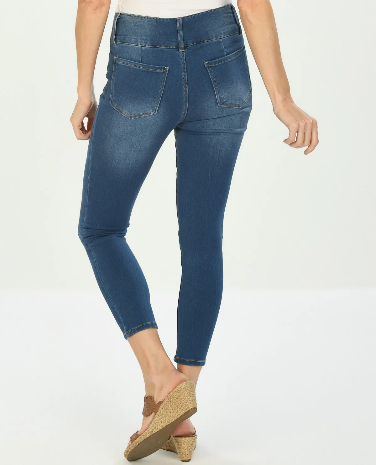 D Jeans Welt Pocket Cozy Ankle Jean