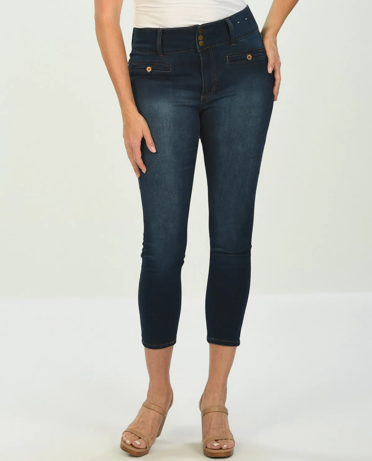 D Jeans Welt Pocket Cozy Ankle Jean