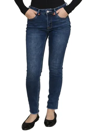 Dark Brew Mid Rise Crop Skinny