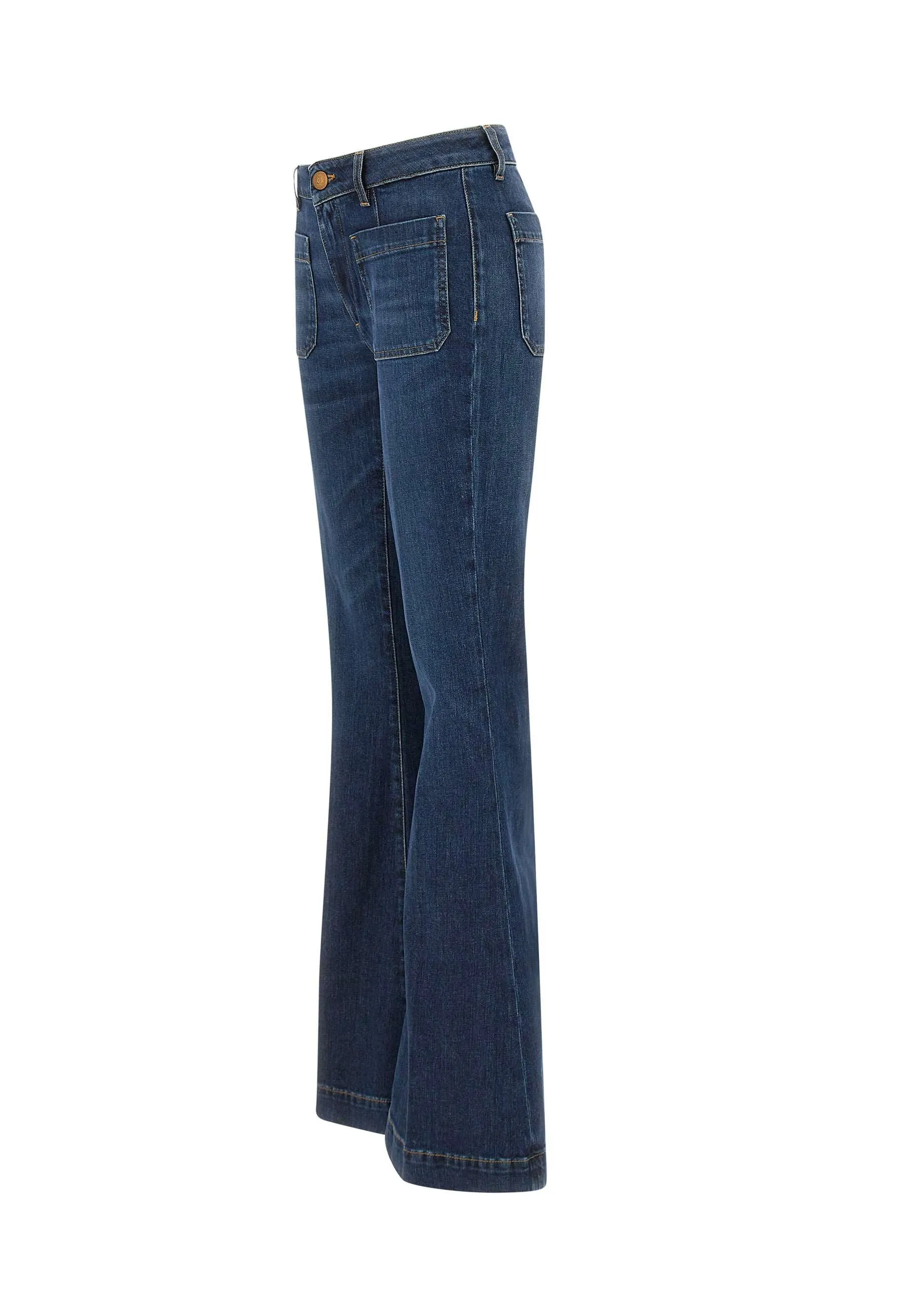 Delphine High Waist Flared Jeans