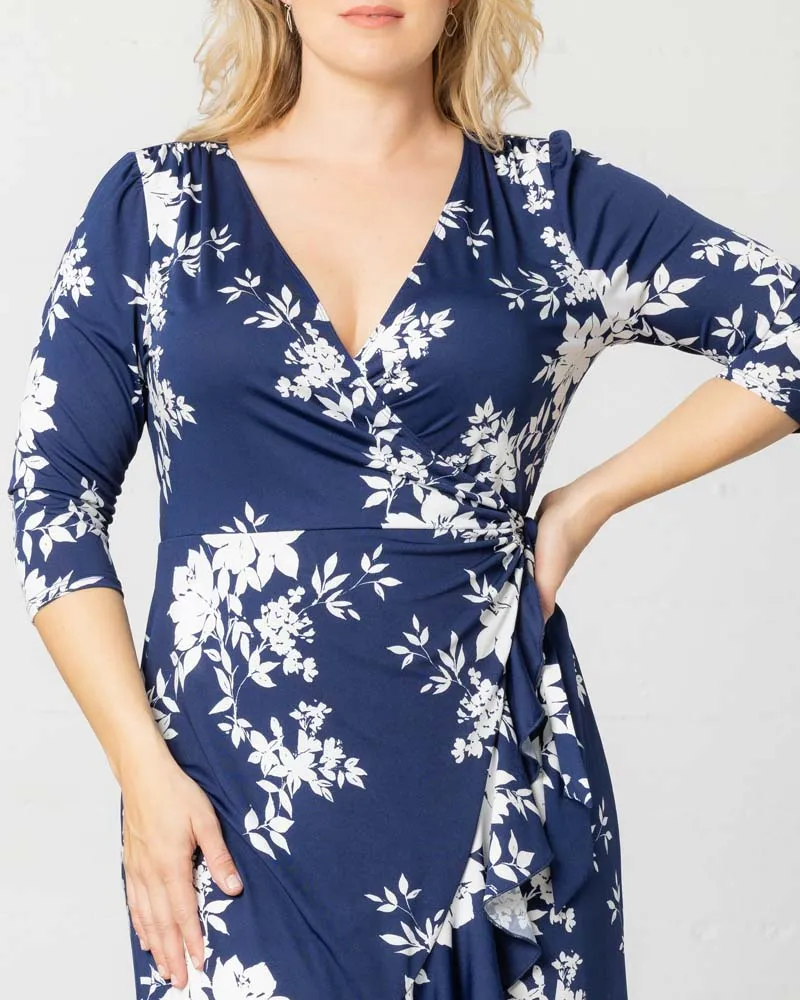 Flirty Flounce Wrap Dress