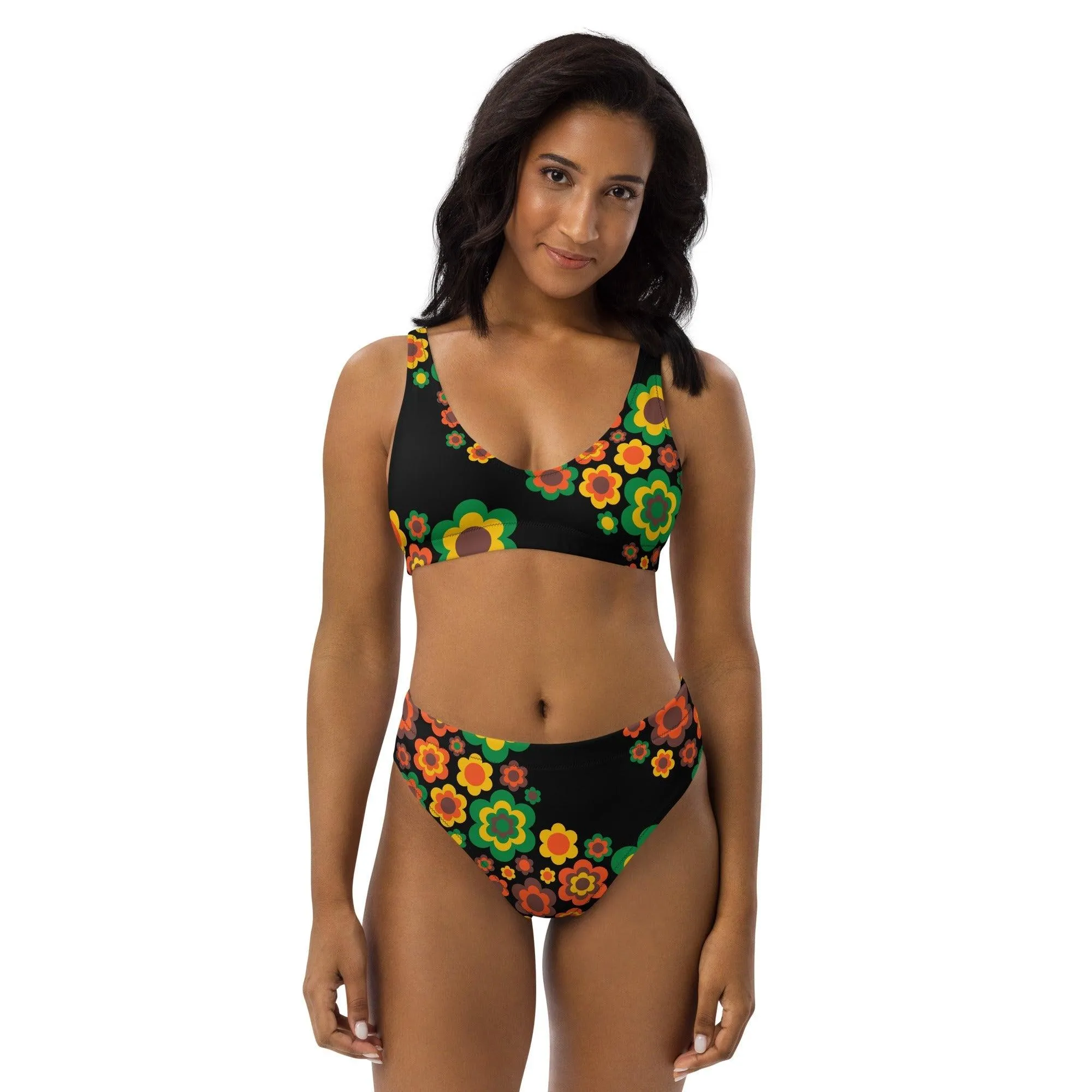 FLORA FOREVER retro - Bikinis made of recycled material