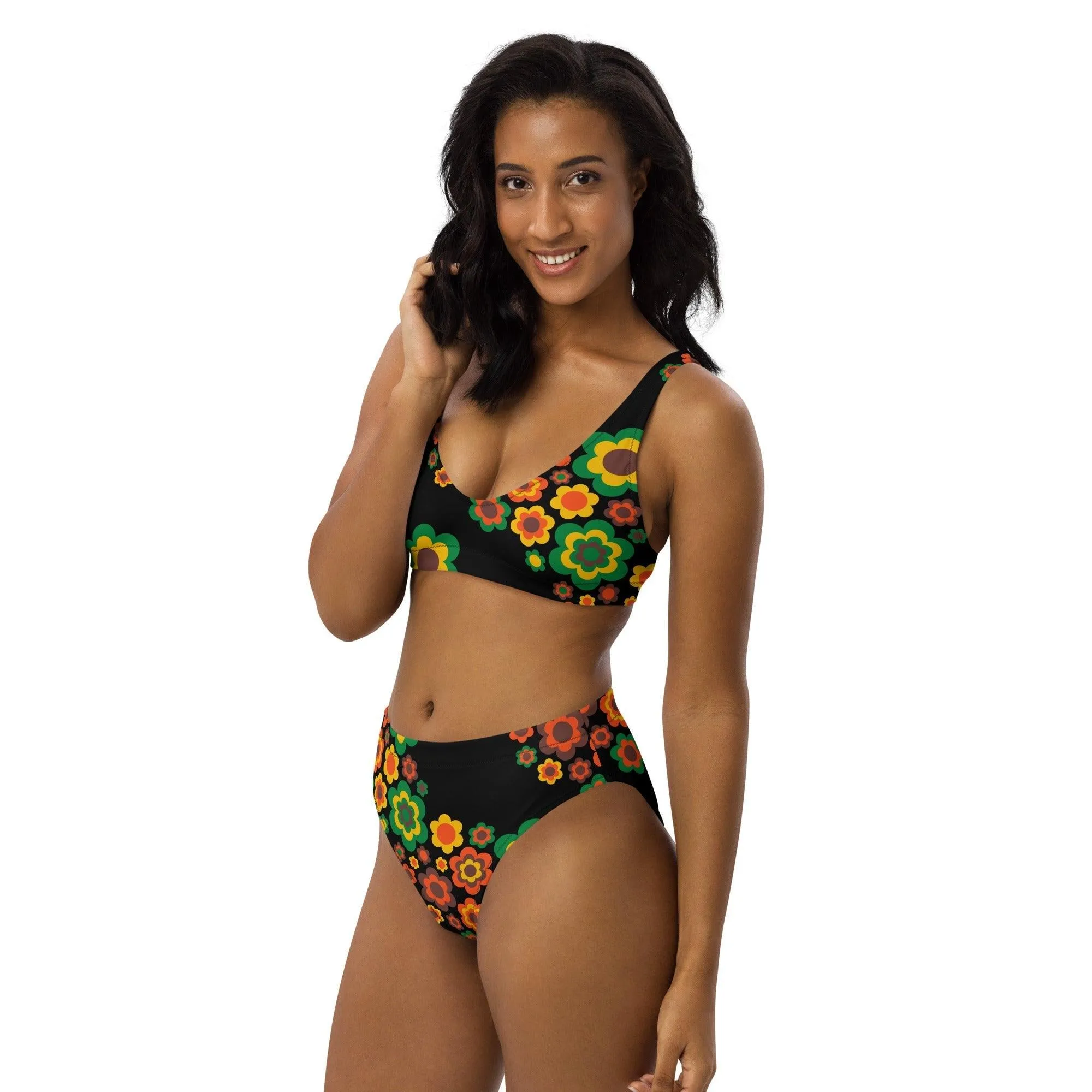 FLORA FOREVER retro - Bikinis made of recycled material