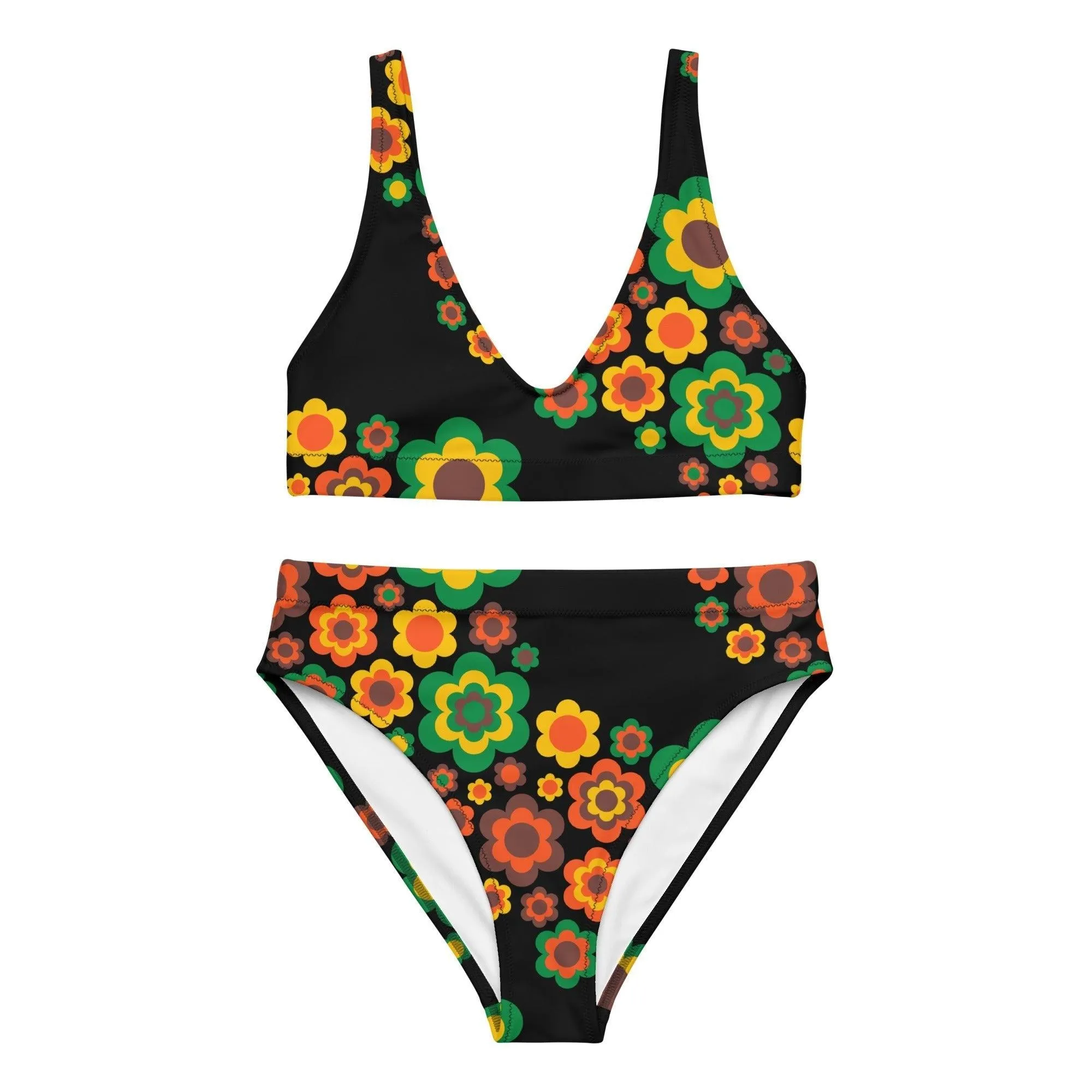 FLORA FOREVER retro - Bikinis made of recycled material