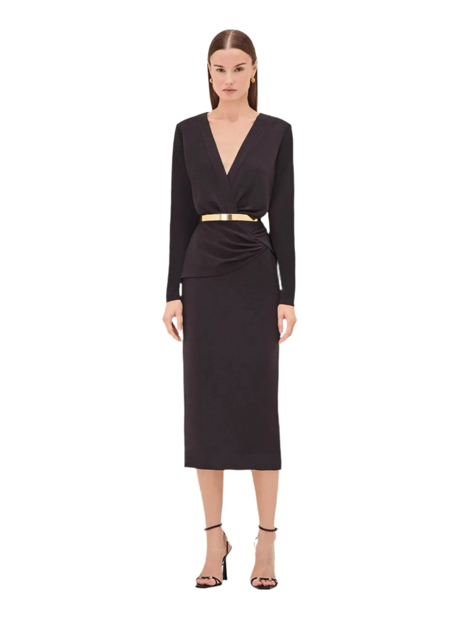 Fraser Midi Dress in Black