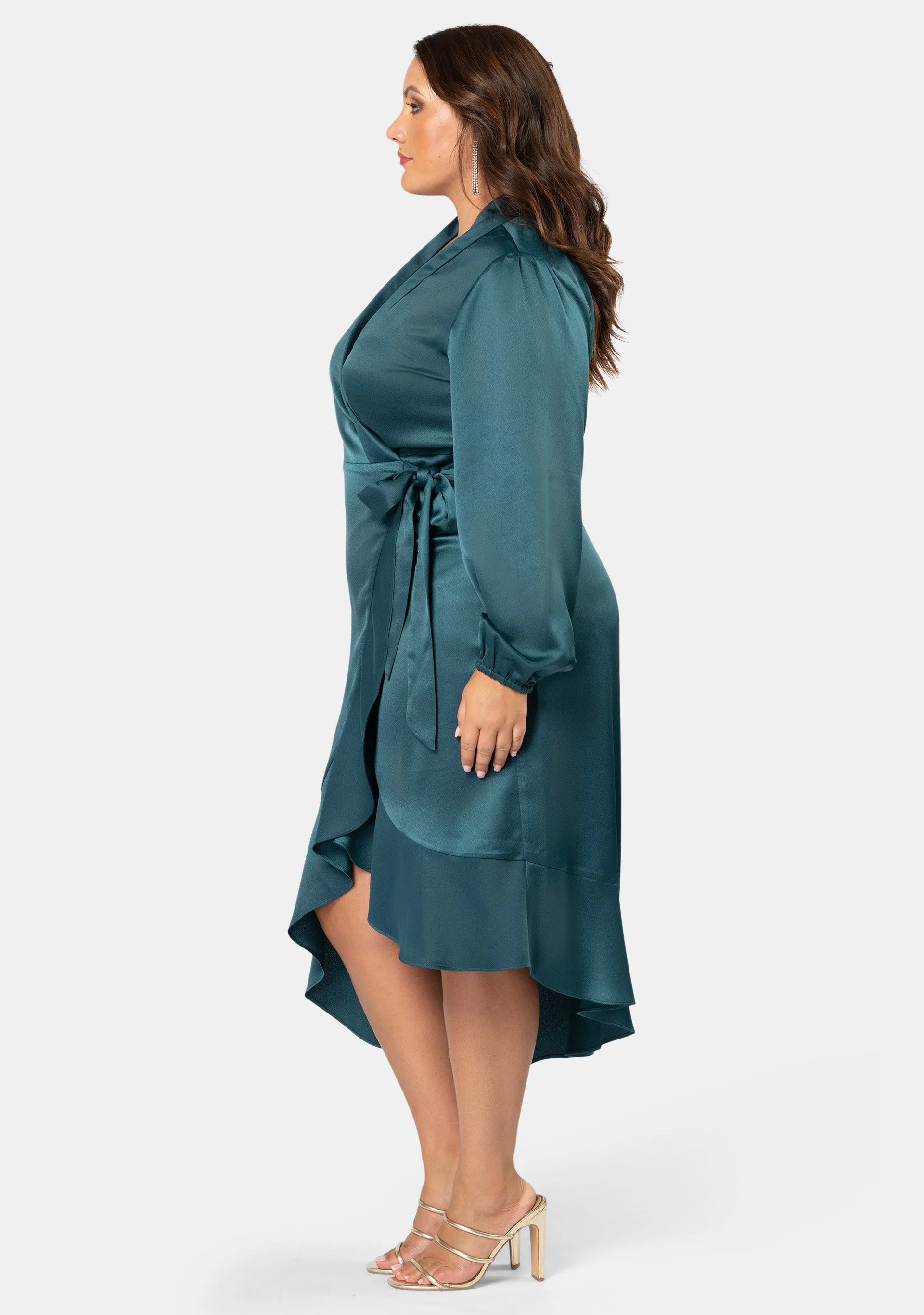 Girl Crush Satin Wrap Dress