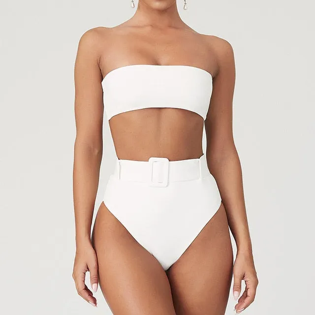 High Waist Bikini with belt