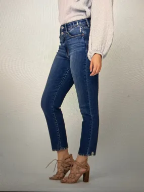 High Waist Front Yoke Jeans