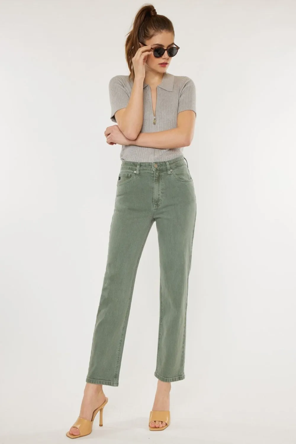 Kancan Graham Ultra High Rise Straight Jeans