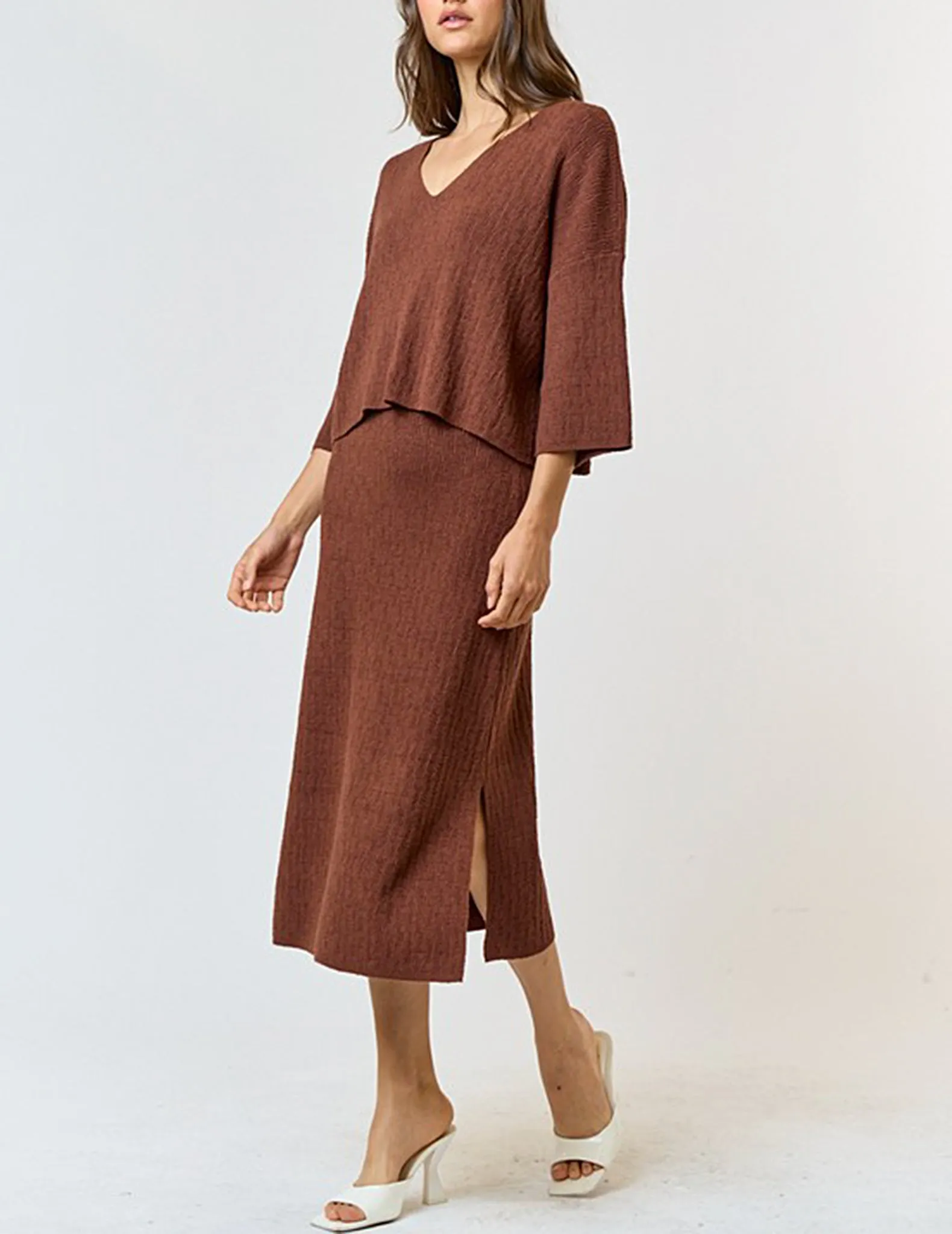 Katia Draped V-Neck Sweater