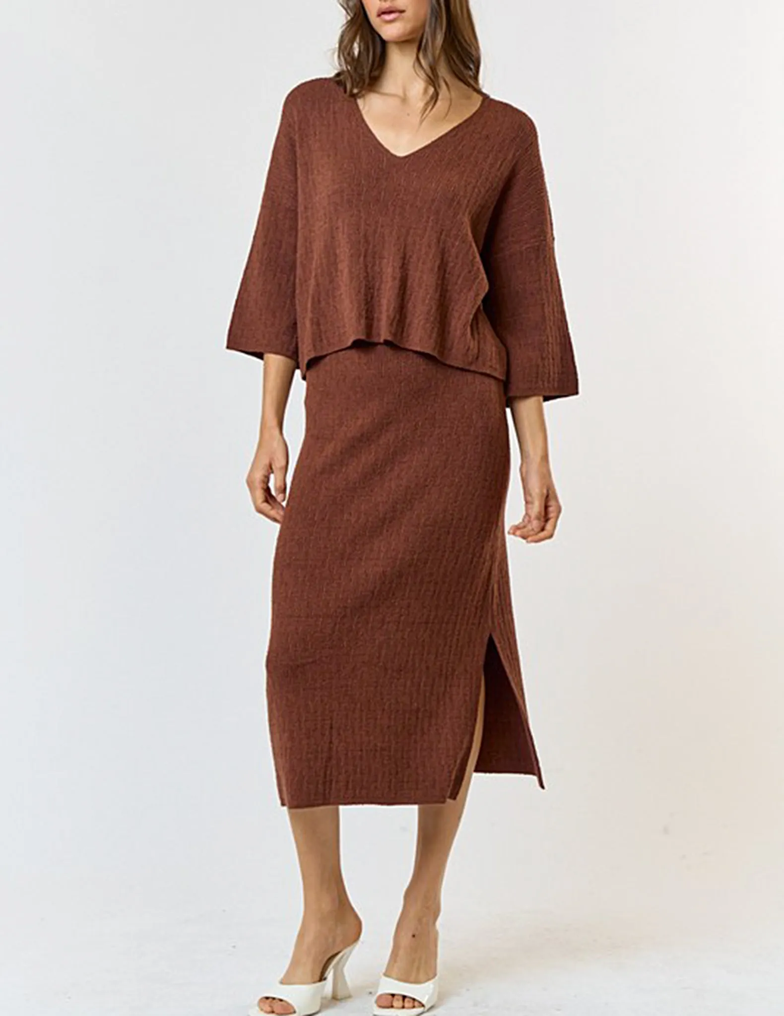 Katia Draped V-Neck Sweater