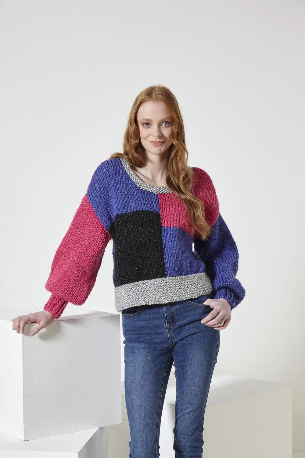 King Cole 6063 Cardigan and Sweater in Celestial Super Chunky Knitting Pattern