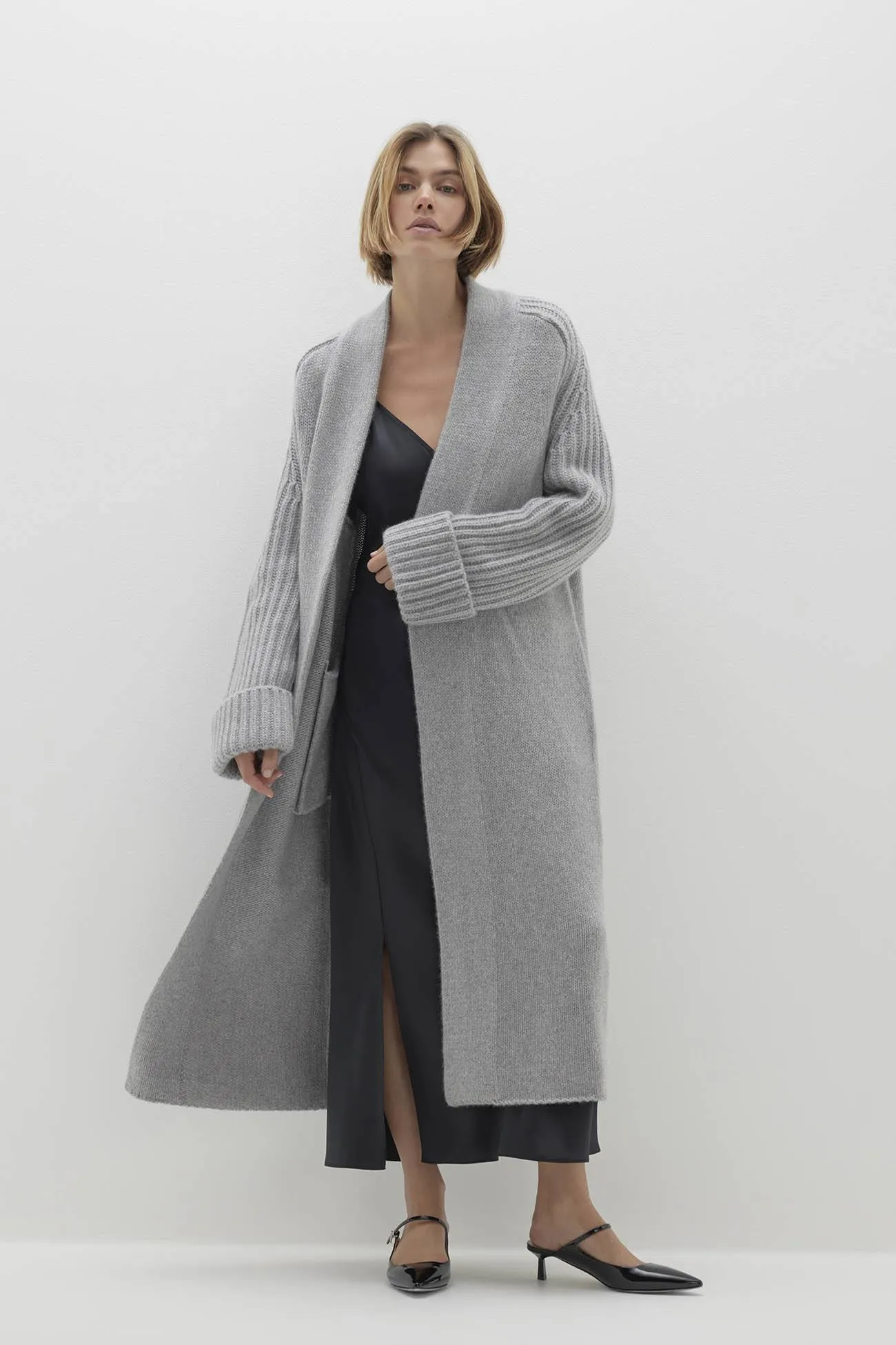 LILYAN LONGLINE CASHMERE CARDIGAN