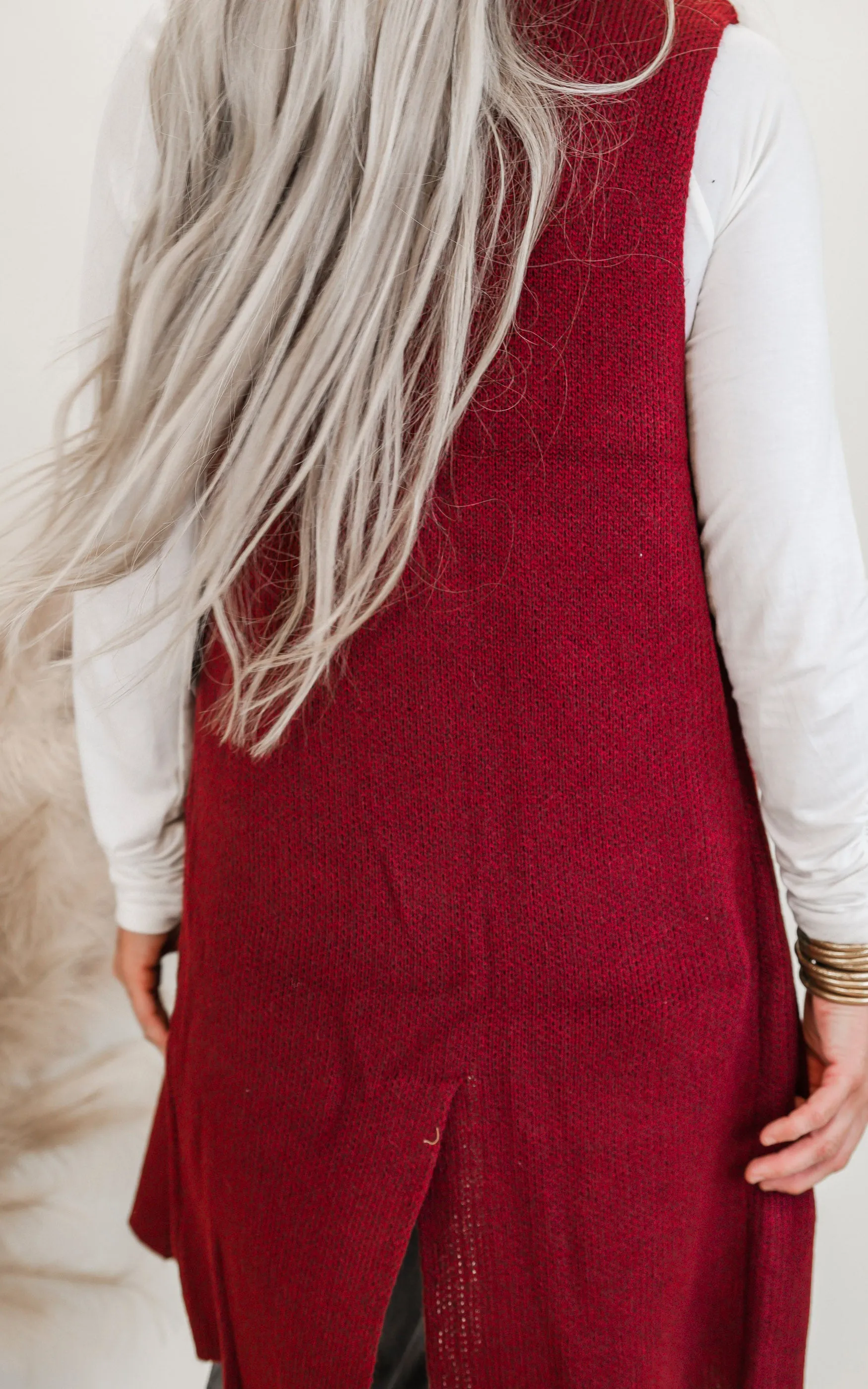 Long Sweater Vest - Final Sale