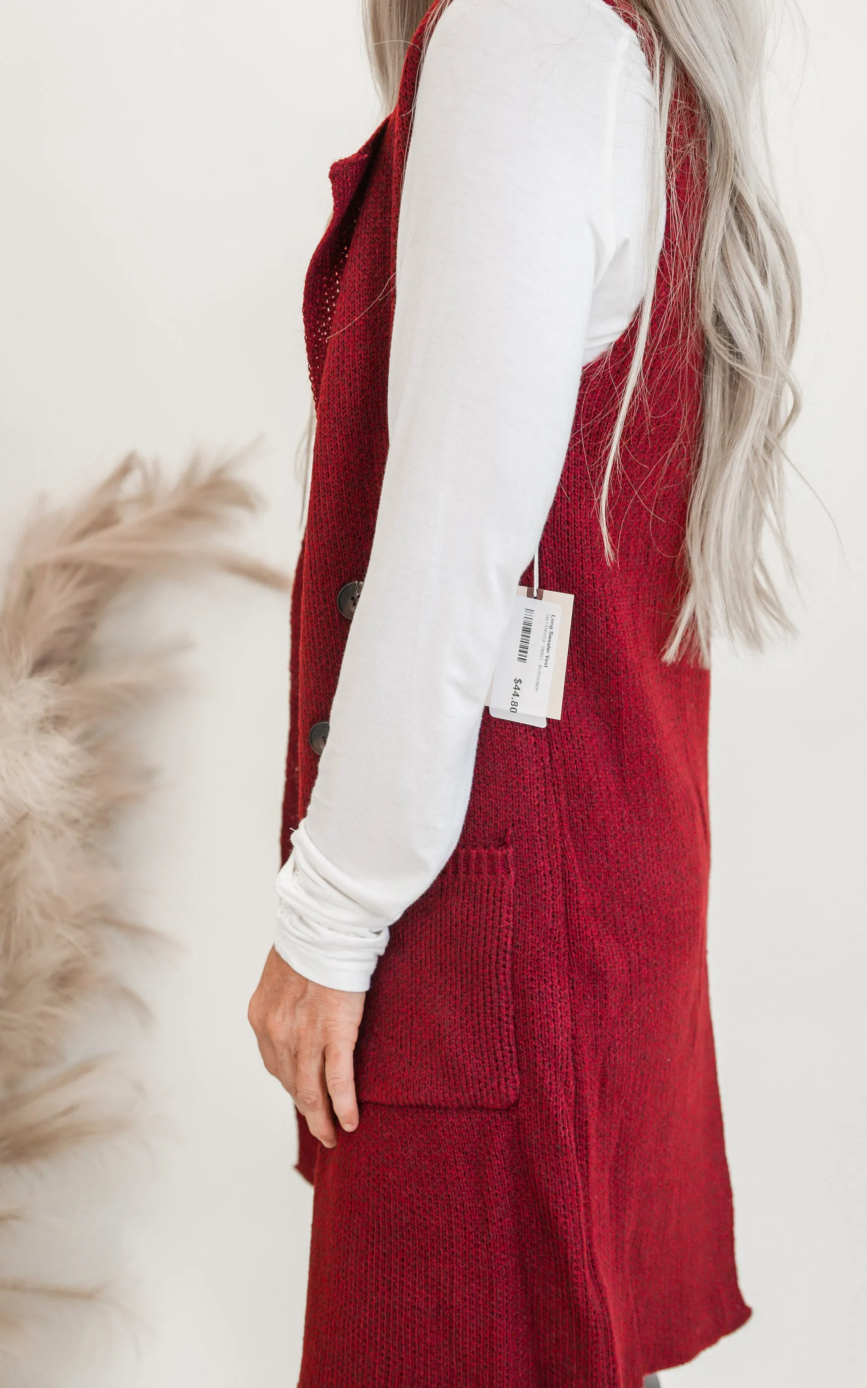 Long Sweater Vest - Final Sale