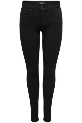 Only - Onlblush Mid 4Everblk Soo796 - 4571957 Black Denim