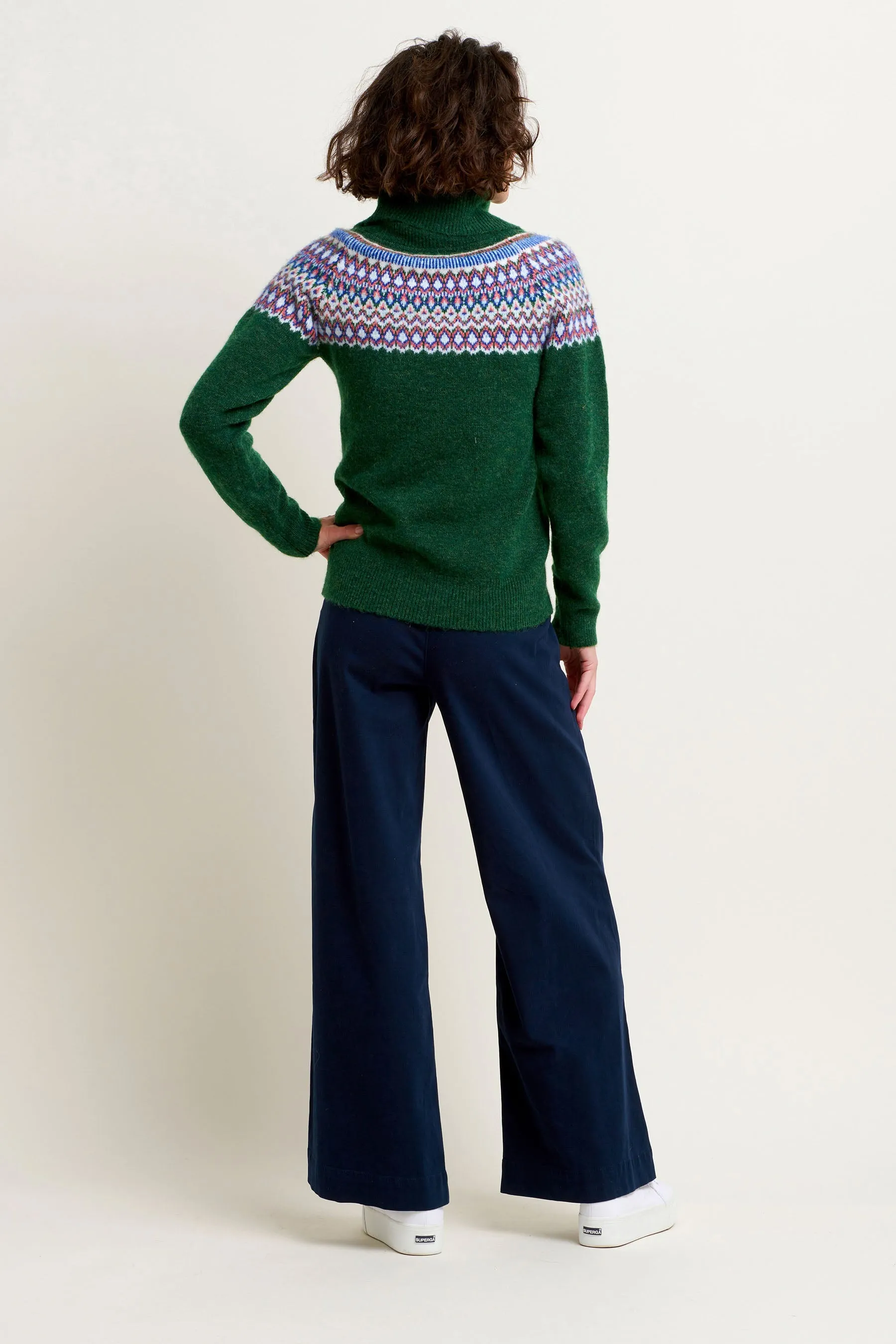 Scandi Roll Neck Knitted Jumper