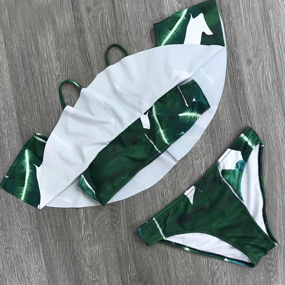 Sexy Bandeau Push Up Bikini Set Swim Wear