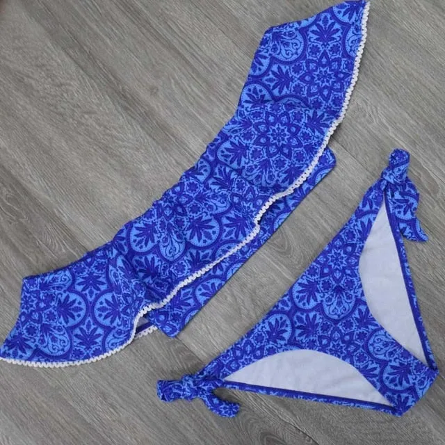 Sexy Bandeau Push Up Bikini Set Swim Wear