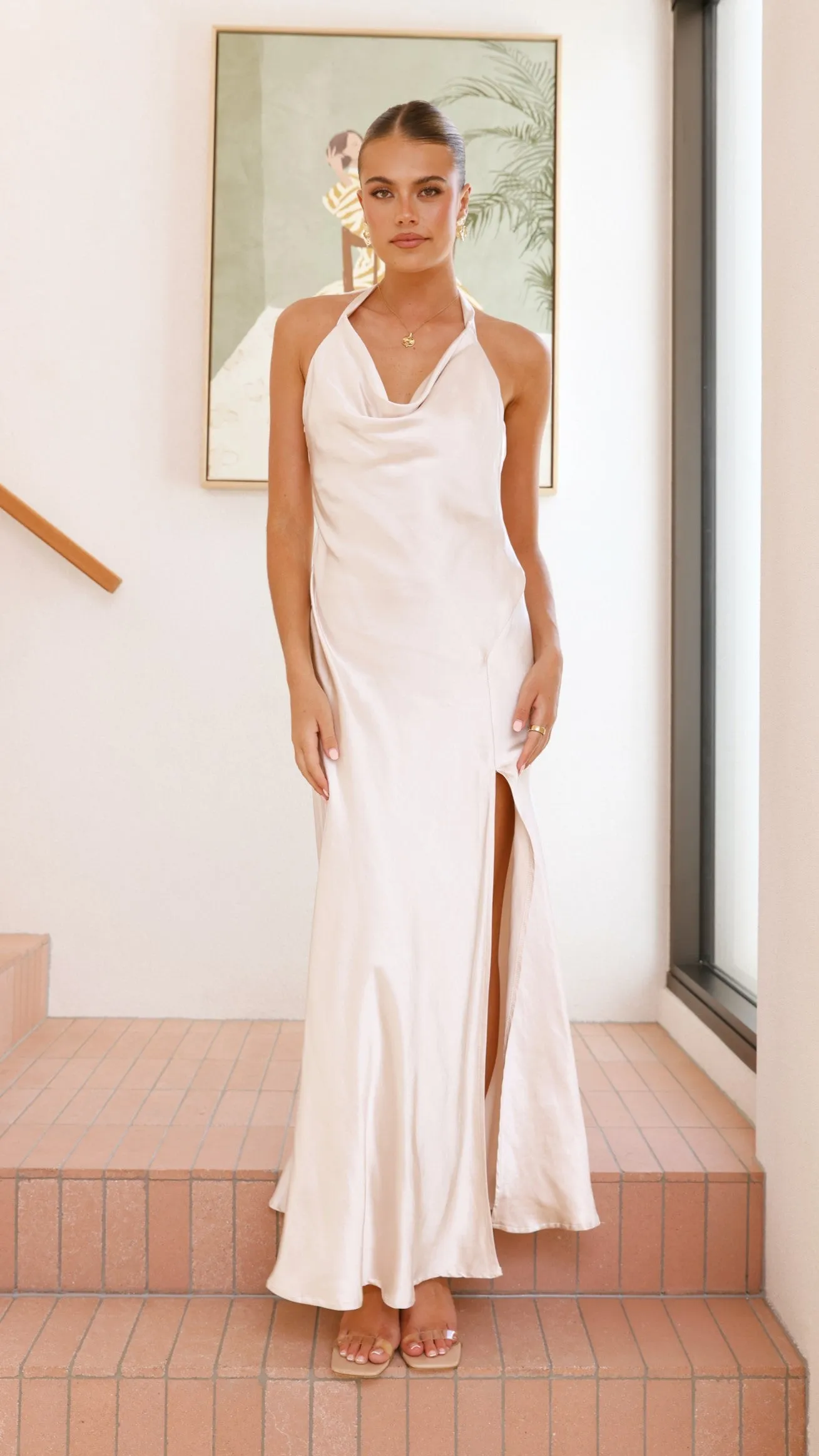 Sian Maxi Dress - Champagne