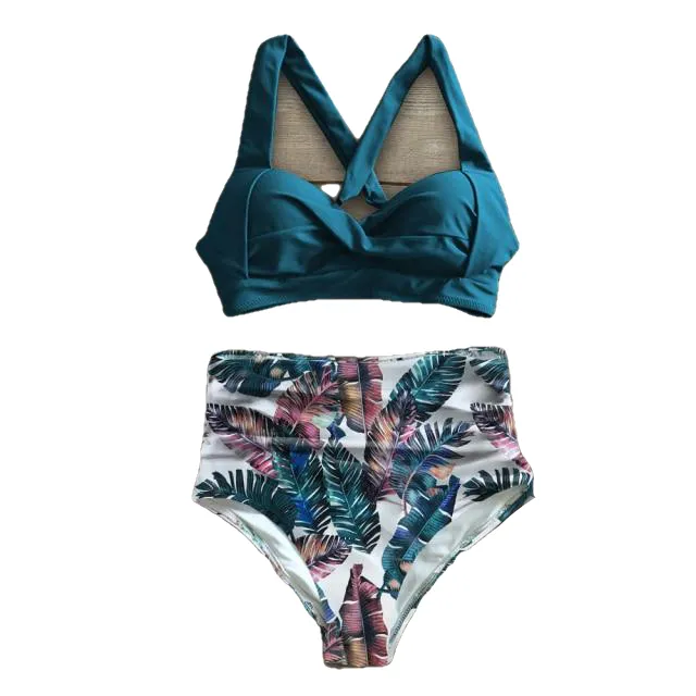 Summer Sexy Women's High Waist Print Bikinis