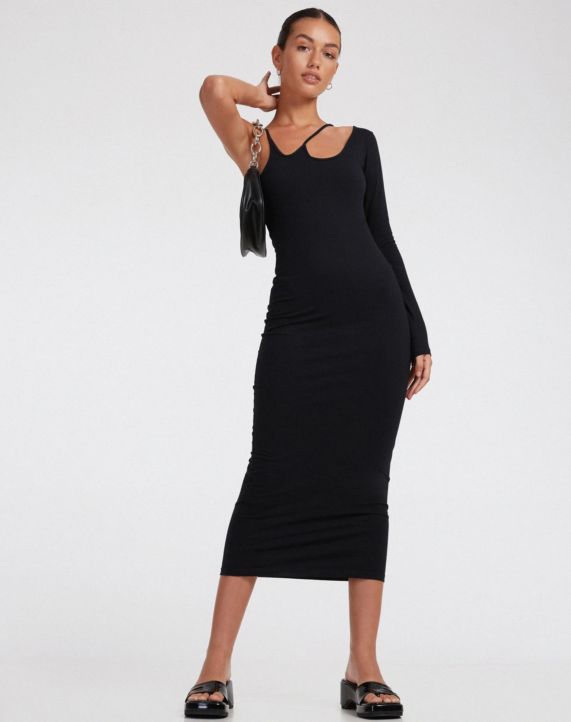 Umage Maxi Dress in Lycra Black