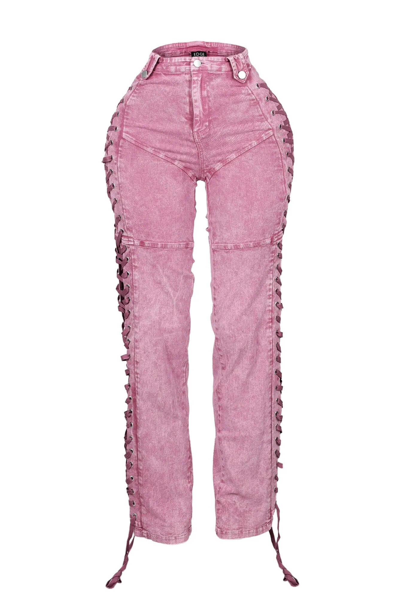 Unholy Side Lace Up Denim Jeans