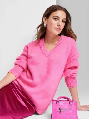 Women's Textured Sweaters,Pink